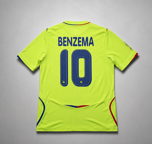 Benzema Olympique Lyon Neon Grün Retro